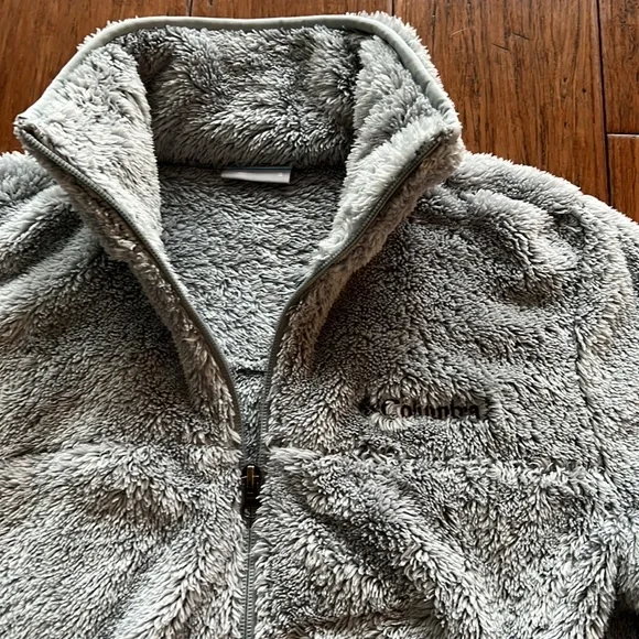 Women's Columbia Fuzzy Fleece Jacket Small - Picture 4 of 7